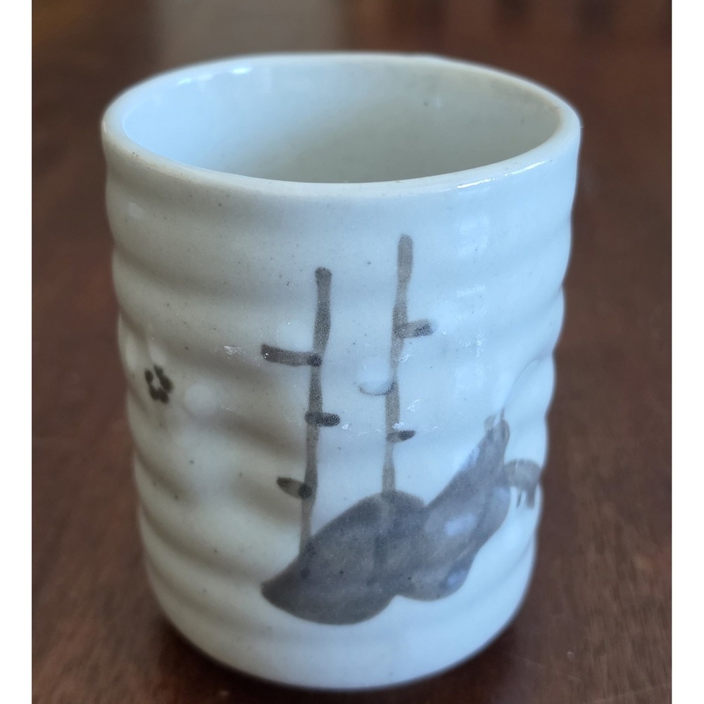 Tea Cup Off-White Grey Minimalist Ceramic Mug Teacup Japanese Simple